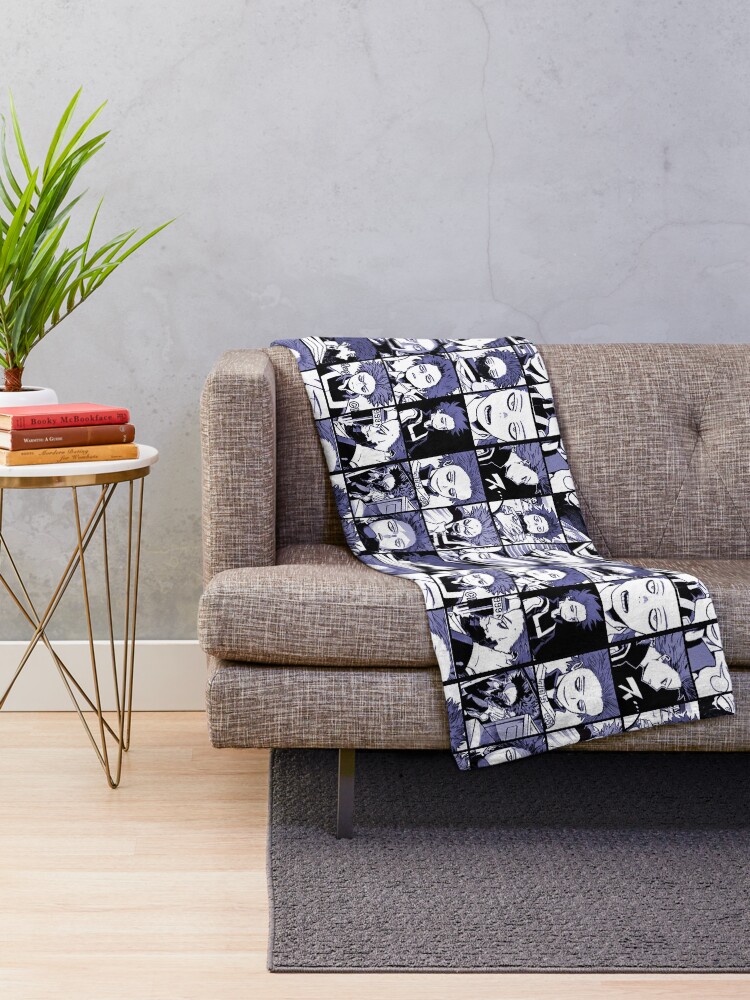 Alternate view of Shinso Collage color version Throw Blanket