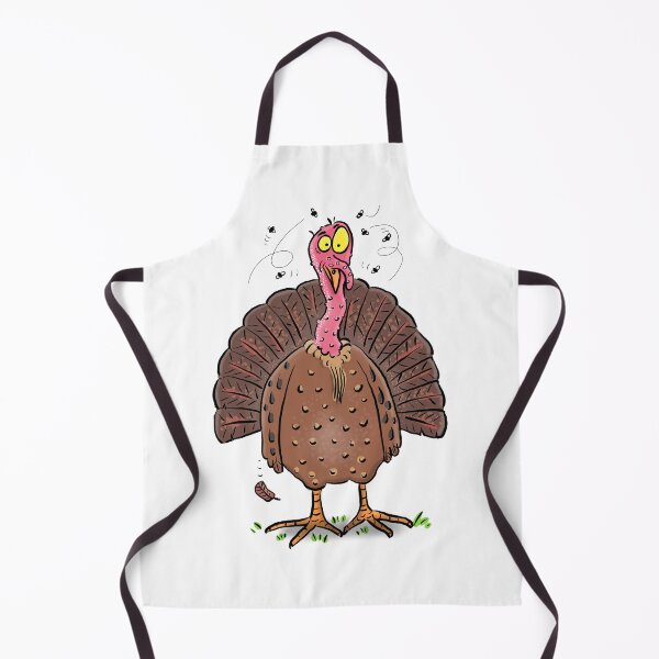 Item preview, Funny ugly turkey with flies cartoon designed and sold by FrogFactory.