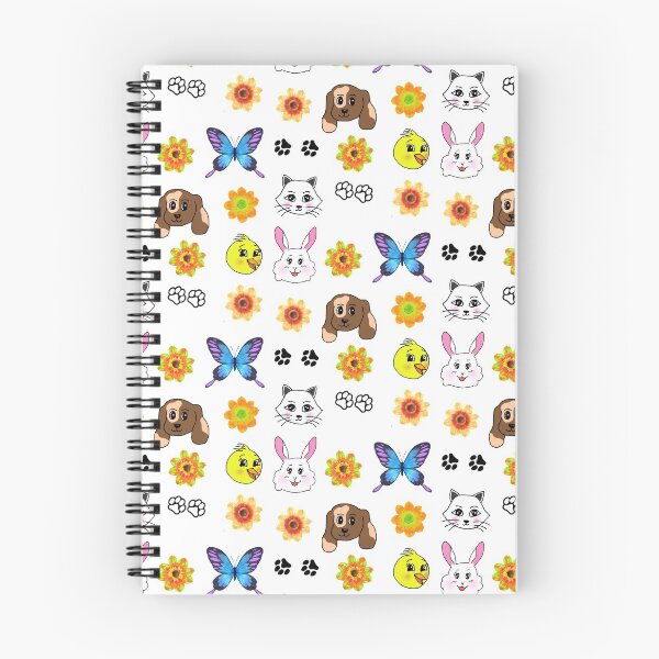 Item preview, Cute Animal Flower Pattern designed and sold by erimedle.