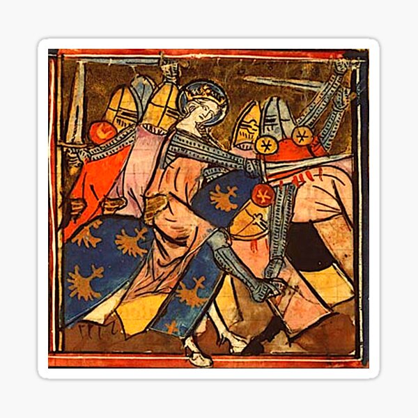 Artikel-Vorschau von Mittelalterliche Illuminated Manuscript Warrior Queen, designt und verkauft von ThievingNargles.