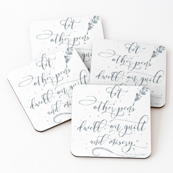 Item preview, Let Other Pens Jane Austen Quote designed and sold by MandyRosko.