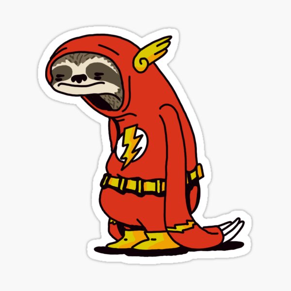 Sloth Flash Sticker