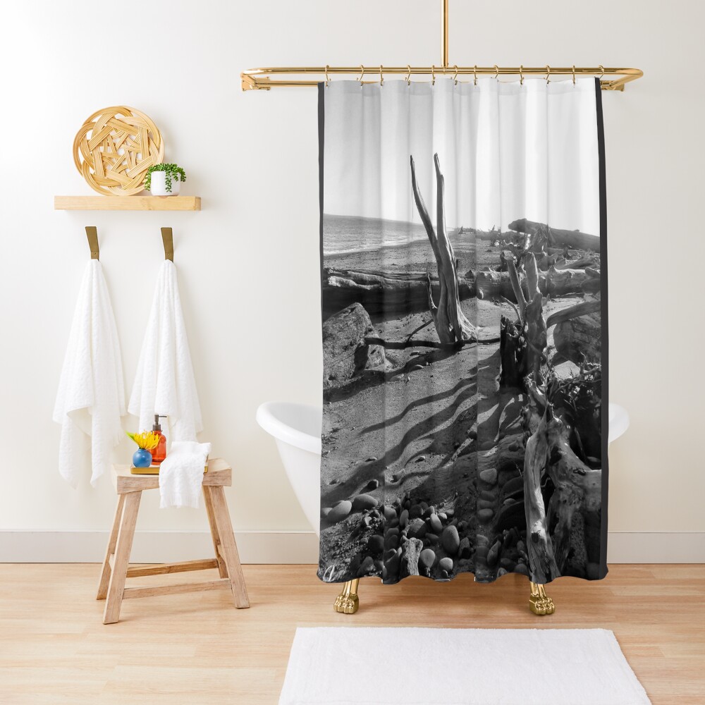 standing shower curtain size