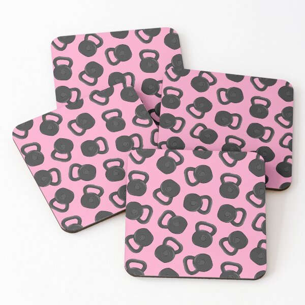 Item preview, kettlebells - pink designed and sold by littlearrow.