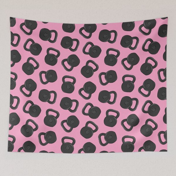 Item preview, kettlebells - pink designed and sold by littlearrow.