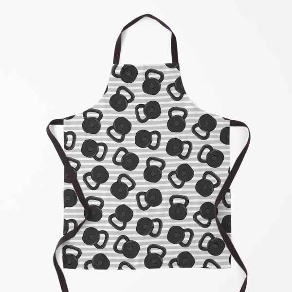 Item preview, kettlebells - grey stripes designed and sold by littlearrow.