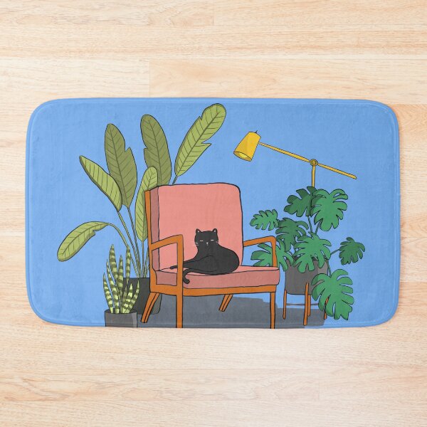 Item preview, Cat with plants 002 designed and sold by bimumonji.
