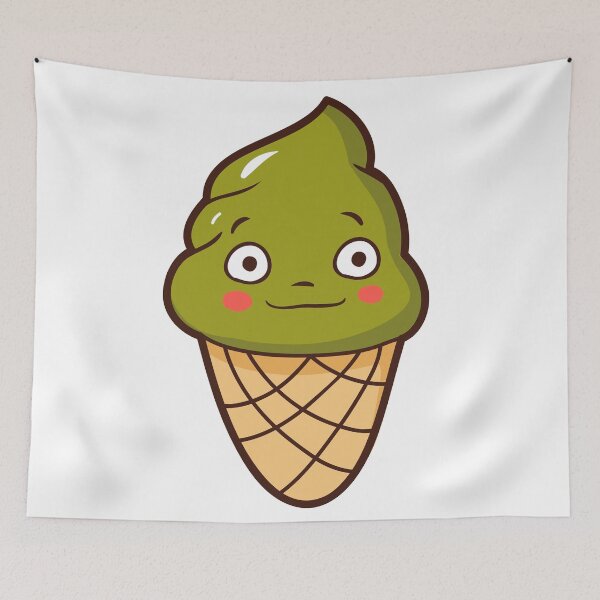Item preview, Ice Cream Green Tea Kawaii designed and sold by Gaviniko.