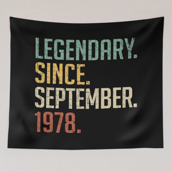 Item preview, Legendary Since September 1978 42nd Birthday Gift 42 Years Old Vintage September 1978 designed and sold by Takatv.
