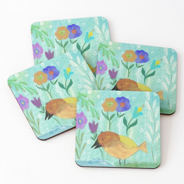 Item preview, Bird with flowers  designed and sold by creativepod.
