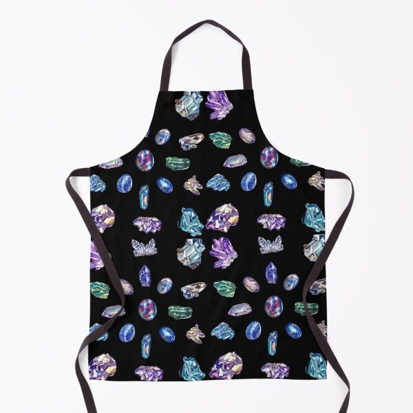 Item preview, Crystals 2 - Gemstones Watercolor Pastel Black designed and sold by Quirkle Berry.