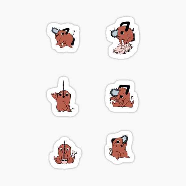Pochita Sticker Pack 1 Sticker