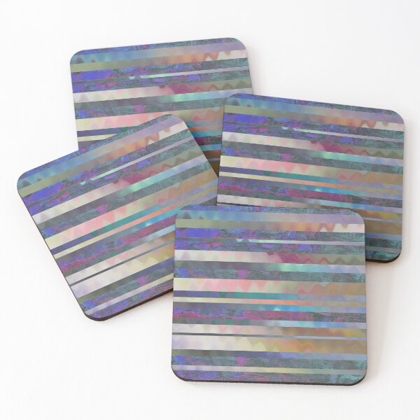 Item preview, Multicolor Textural Stripes - Horizontal designed and sold by CadenceLG.