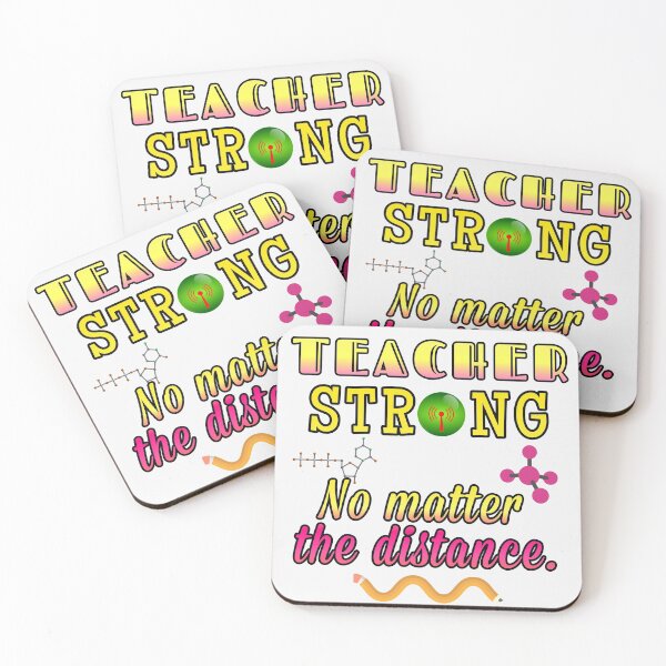 Item preview, Teacher strong No matter the distance designed and sold by Feline Rockstars.