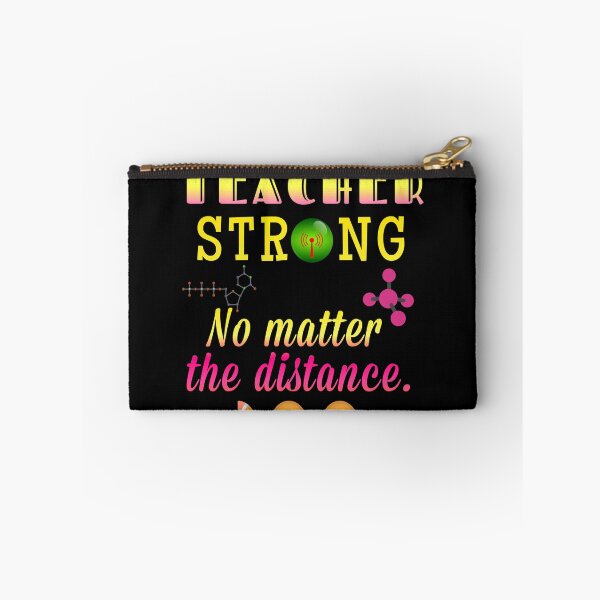Item preview, Teacher strong No matter the distance designed and sold by Feline Rockstars.