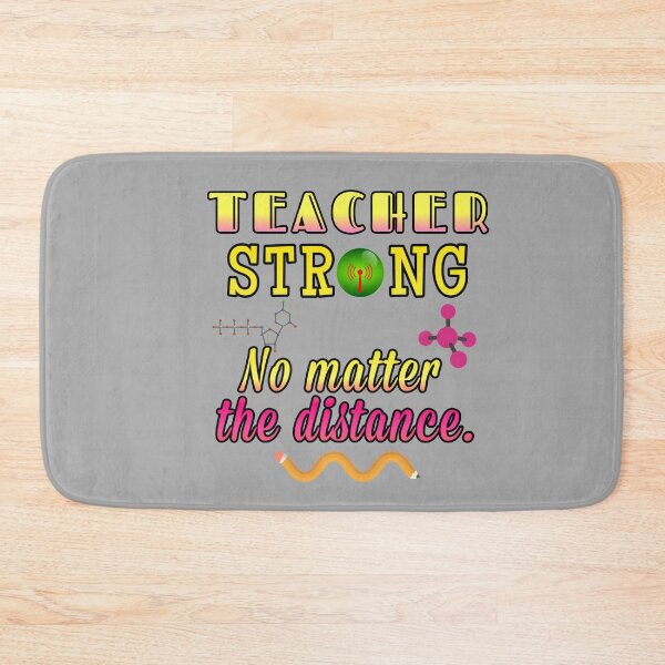 Item preview, Teacher strong No matter the distance designed and sold by Feline Rockstars.