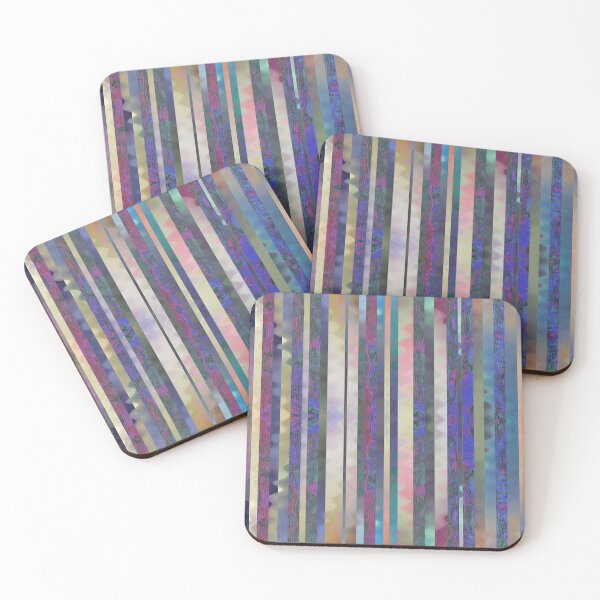 Item preview, Multicolor Textural Stripes - Vertical designed and sold by CadenceLG.