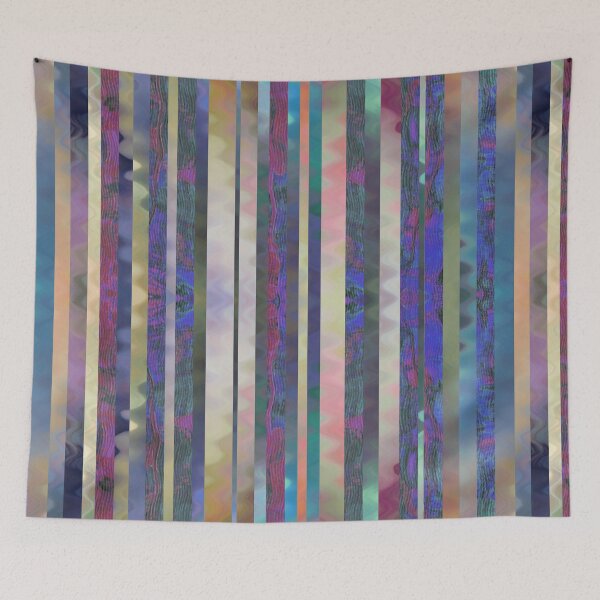 Item preview, Multicolor Textural Stripes - Vertical designed and sold by CadenceLG.