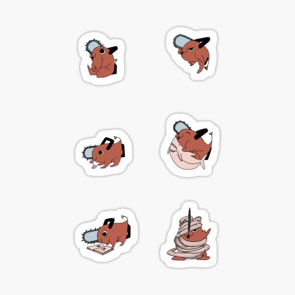 Pochita Sticker Pack 7 Sticker