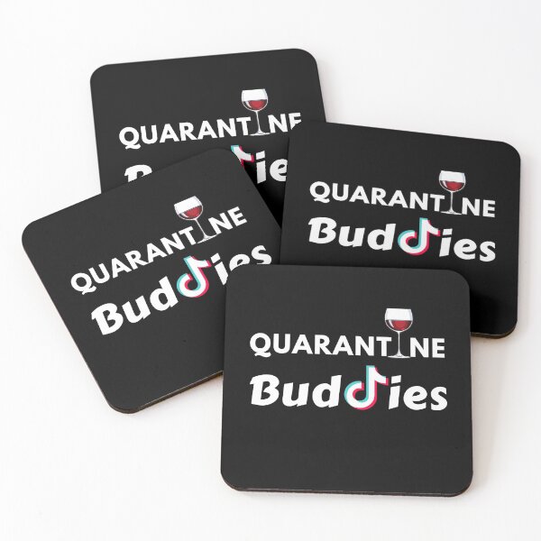 Item preview, Quarantine Buddies - Wine and TikTok - by Boo-da-chay designed and sold by Boo-da-chay.