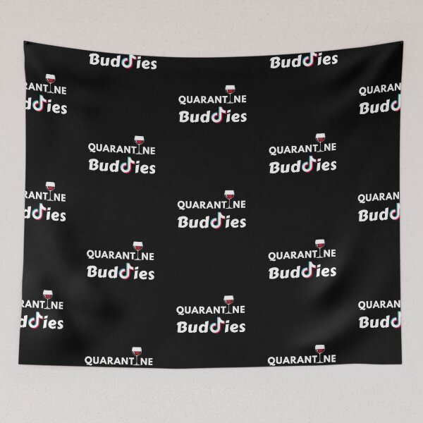 Item preview, Quarantine Buddies - Wine and TikTok - by Boo-da-chay designed and sold by Boo-da-chay.
