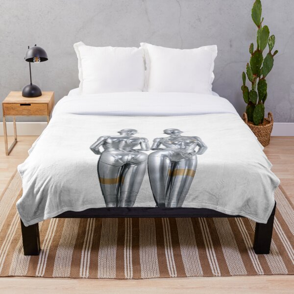 Robot Twins Throw Blanket