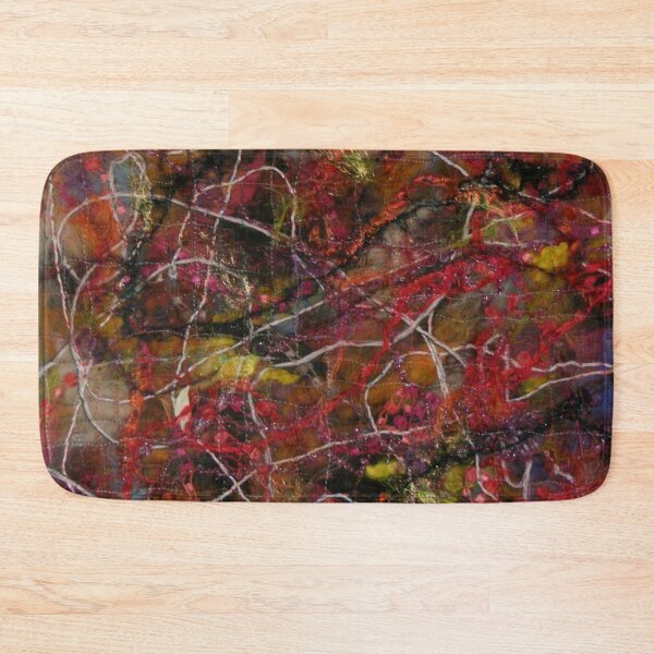 Item preview, Russett Red, Yellow, Black Wool  and Other Fibres Fused Together  designed and sold by Hanlar.