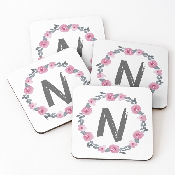 Item preview, Floral Wreath That Starts With The Letter "N" designed and sold by Lifestylenoise.
