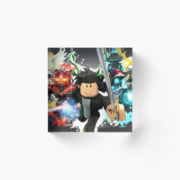 Roblox Games Acrylic Blocks Redbubble - roblox hulk meme get robux button