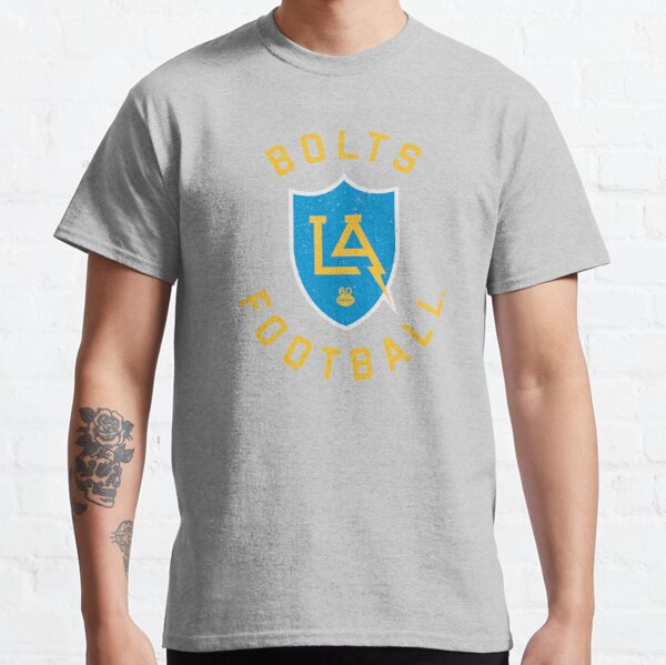 LA Chargers Bolt White Logo With Blue Background T-Shirt