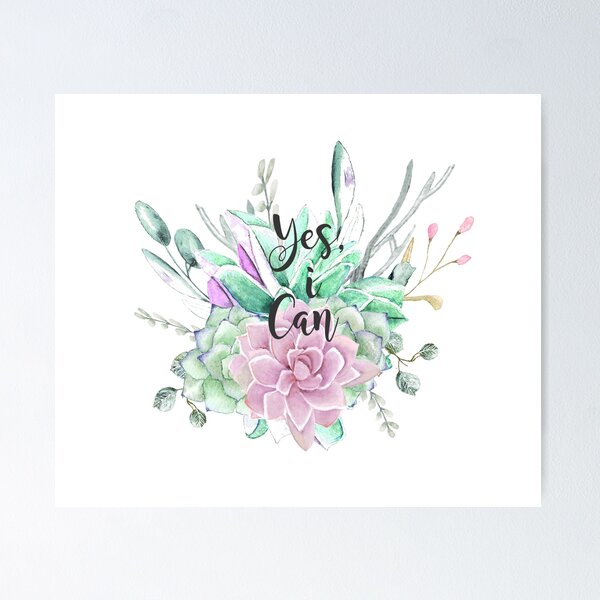 Item preview, Yes i can motivational quote designed and sold by latiendadearyam.