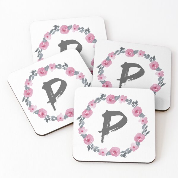 Item preview, Floral Wreath That Starts With The Letter "P" designed and sold by Lifestylenoise.