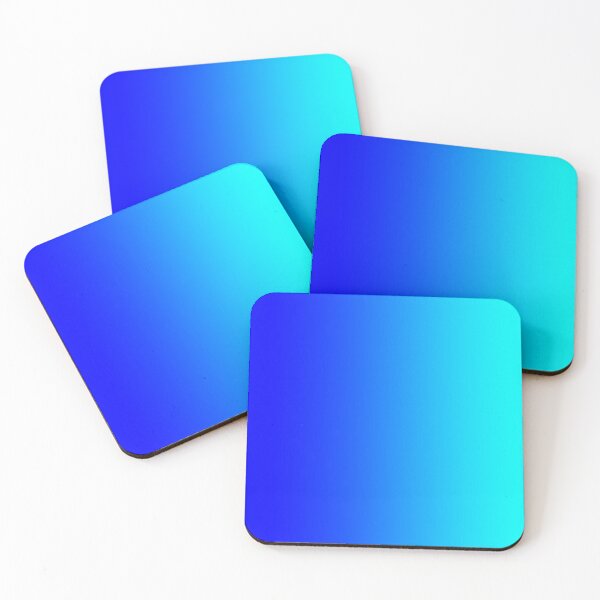 Blue to Aqua Coasters (Set of 4)