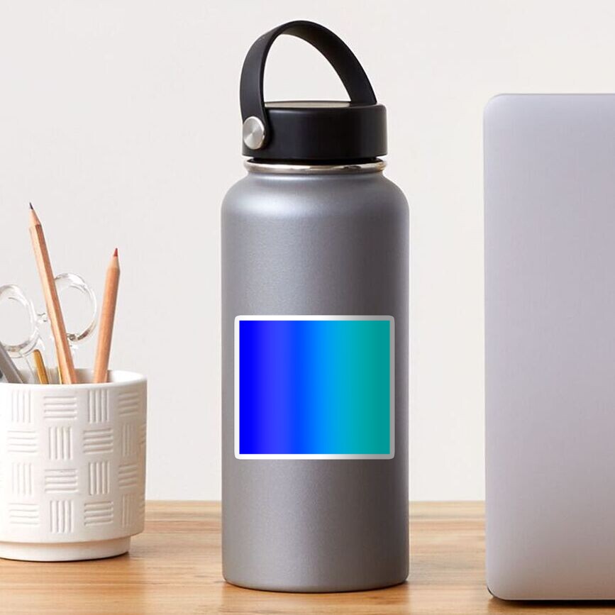 Blue to Aqua Sticker