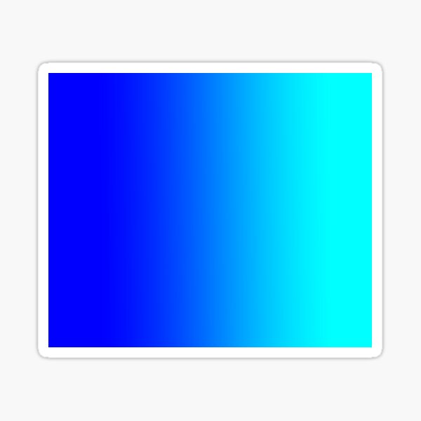 Blue to Aqua Sticker