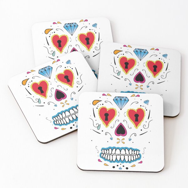 Item preview, Mexican Sugar skull face designed and sold by DESPERATEANDY.
