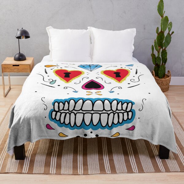 Item preview, Mexican Sugar skull face designed and sold by DESPERATEANDY.