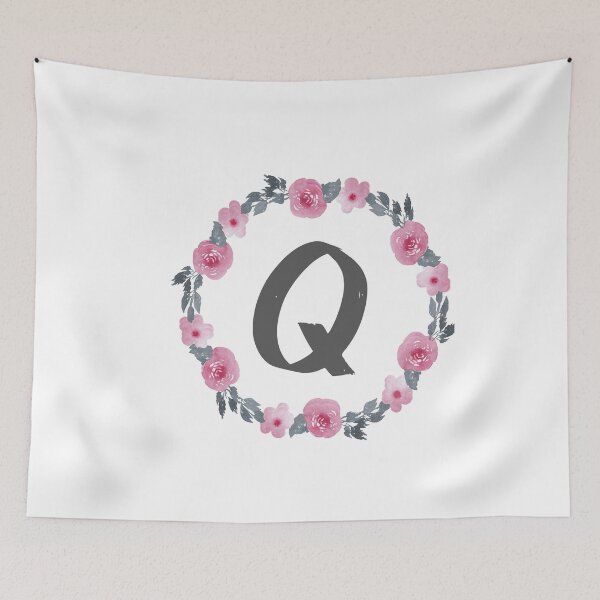 Item preview, Floral Wreath That Starts With The Letter "Q" designed and sold by Lifestylenoise.