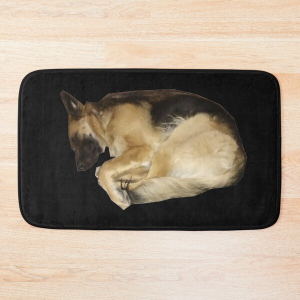 Item preview, sleeping German Shepherd (black) designed and sold by MsTyson.