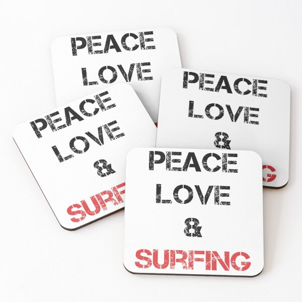 Item preview, Peace Love & Surfing  designed and sold by JOYSURF-LAB.