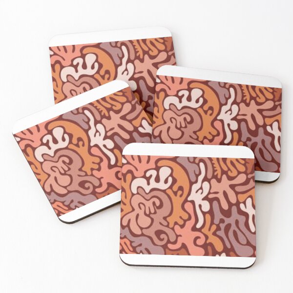 Item preview, warm tone pattern mask  designed and sold by Madison Elizabeth.