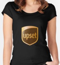 upset logo Women's Fitted Scoop T-Shirt