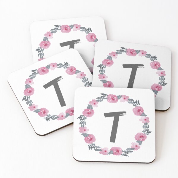 Item preview, Floral Wreath That Starts With The Letter "T" designed and sold by Lifestylenoise.