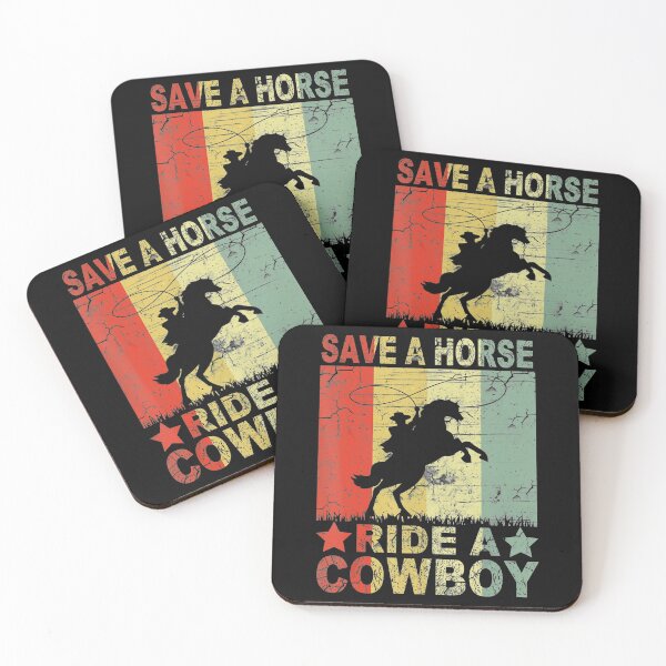 Item preview, Retro Vintage Save A Horse Ride A Cowboy Funny Horses Lover designed and sold by MarkHudson78.