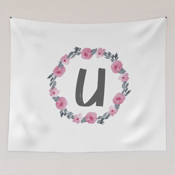 Item preview, Floral Wreath That Starts With The Letter "U" designed and sold by Lifestylenoise.