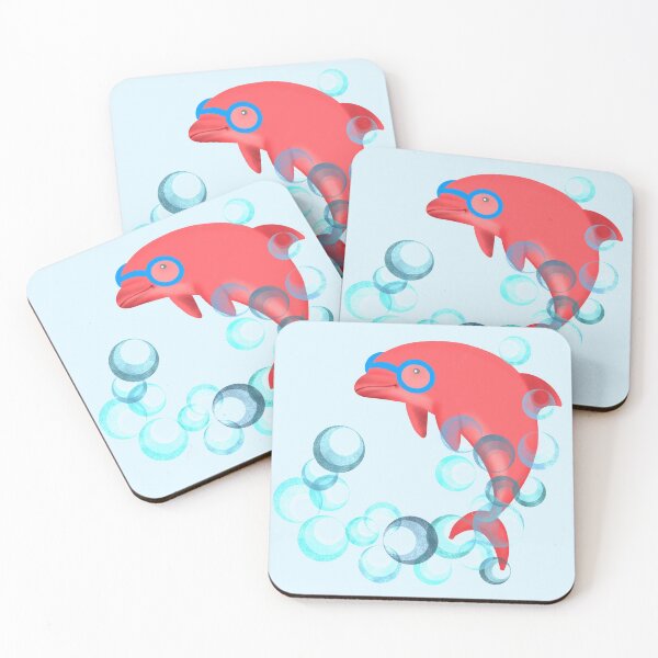 Item preview, Red dolphin pattern designed and sold by Aerithcloud01.