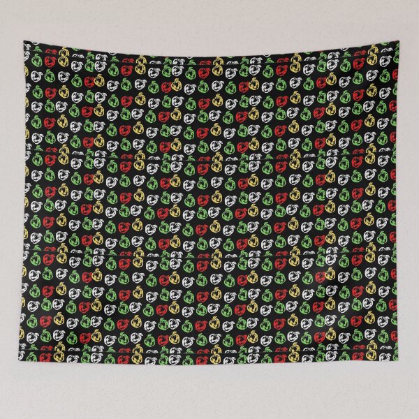 Item preview, Basic black colorful realism apple fruit pattern gift design designed and sold by Michael Schmidt.