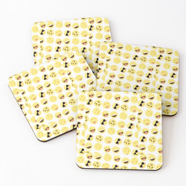 Item preview,   Basic white Mood faces emojis yellow pattern gift design designed and sold by Michael Schmidt.