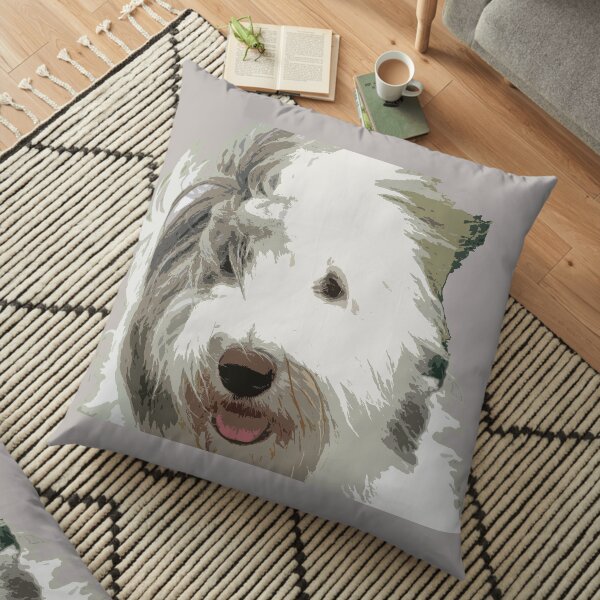 Old English Sheepdog Floor Pillow
