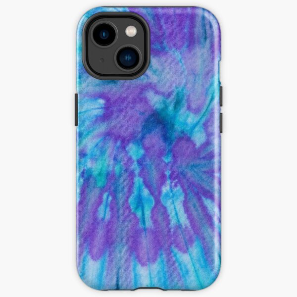 Tie Dye blue and purple iPhone Tough Case